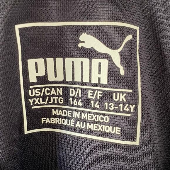 NEW PUMA Junior's Santiago TG Soccer Jersey Size XL Navy Blue Lightweight - Picture 3 of 4